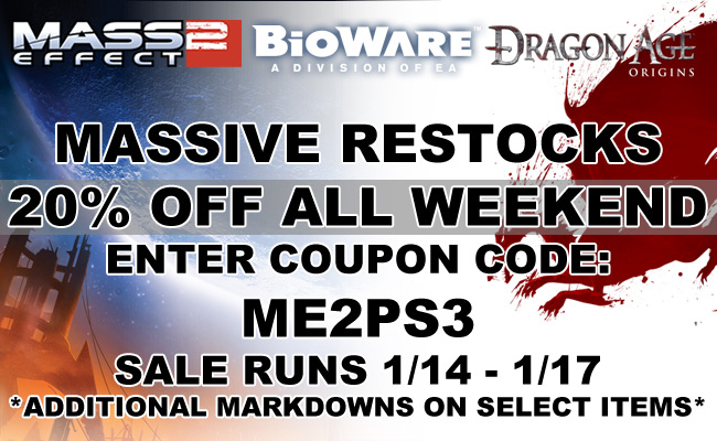 This Weekend Get 20% Off BioWare Merch With This Magic Code!