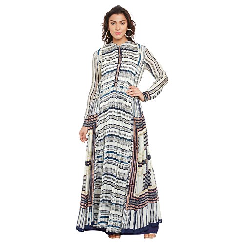 Ritu Kumar Indigo Straight Loose Fitted Kurti Price in India