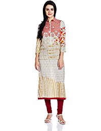 Biba Women's Straight Kurta Price in India