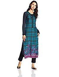 Biba Women's Straight Kurta Price in India