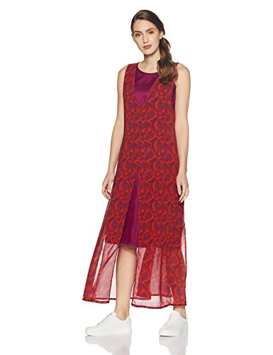 global desi Women's Georgette Shift Dress Price in India