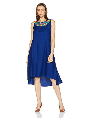 Juniper Women's Rayon A-Line Dress Price in India