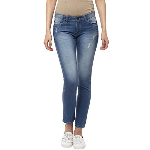 American Crew Women's Slim Fit Light Blue Jeans - 30 Price in India