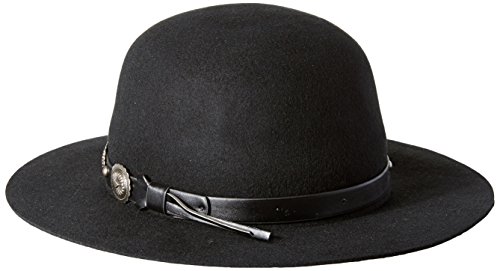 San Diego Hat Company Women's Round Crown Floppy Hat with Concho Band, Black, One Size Price in India