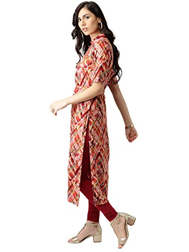 Libas Women's Straight Rayon Kurta Price in India