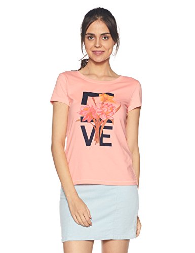 Symbol Women's Solid Round Neck Cotton T-Shirt Price in India