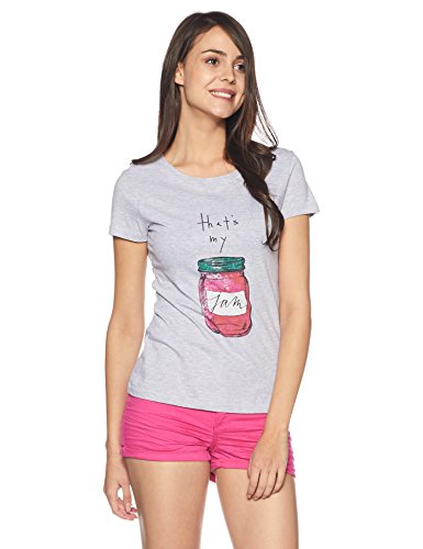 Symbol Women's Solid Round Neck Cotton T-Shirt Price in India