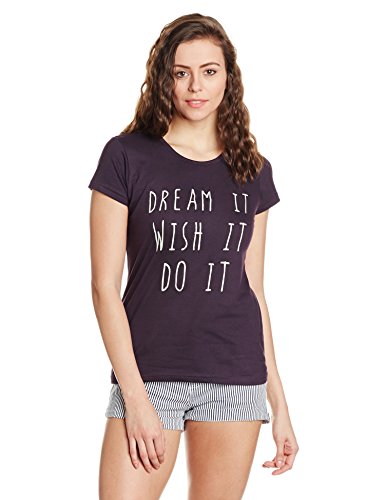 Cloth Theory Women's Plain Regular Fit T-Shirt Price in India