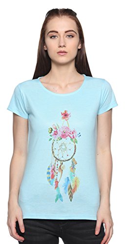 FREE RUNER Women's Blended Cotton T-Shirt Price in India
