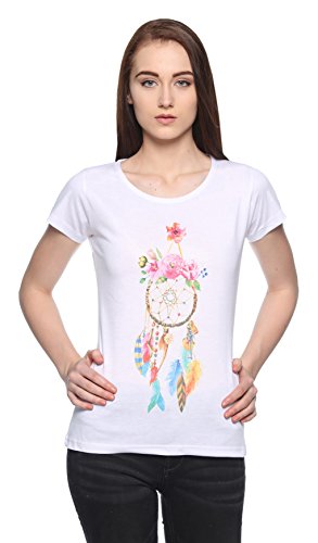 FREE RUNER Women's Blended Cotton T-Shirt Price in India