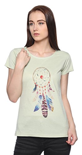 FREE RUNER Women's Blended Cotton T-Shirt Price in India