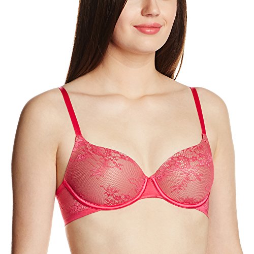 Amante Women's Seamless Lace Balconette Bra Price in India