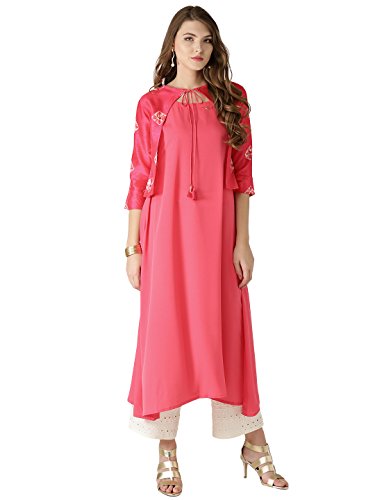 Libas Women's A-Line Crepe Kurta Price in India