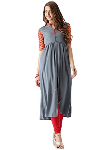 Libas Women's A-Line Crepe Kurta Price in India