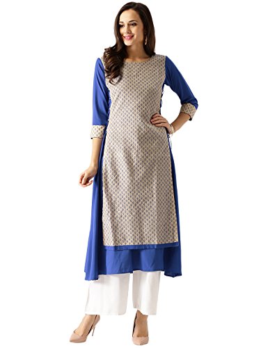 Libas Women's A-Line Crepe Kurta Price in India