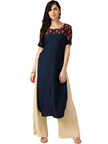 Libas Women's A-Line Crepe Kurta Price in India