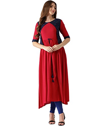 Libas Women's Anarkali Rayon Kurta Price in India