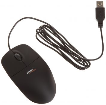 AmazonBasics 3-Button USB Wired Mouse (Black) Price in India