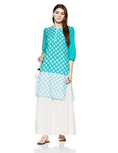 Myx Women's Straight Cotton Kurta Price in India