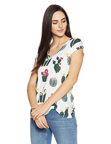 Symbol Women'S All Over Printed Viscose T-Shirt Price in India