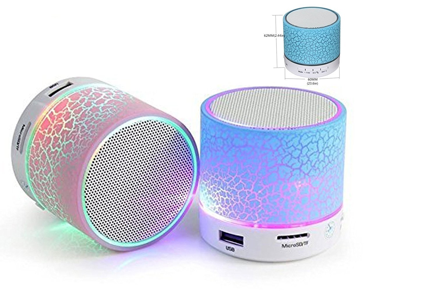 Padraig Wireless LED Bluetooth Speaker S10 Handfree with Calling Functions & FM Radio (Assorted Colour) Price in India