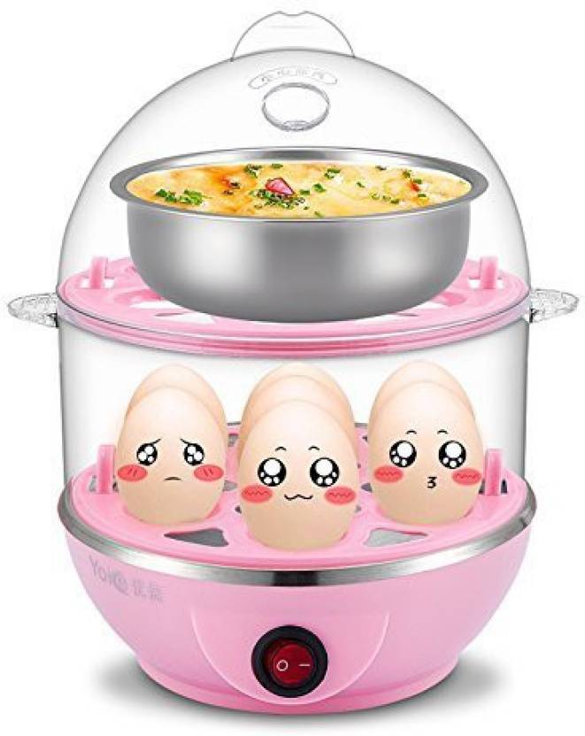 Shreeji Multi-Function 2 Layer Electric Food and Egg Cooker Boilers & Steamer-Multicolor A-103 Egg Cooker Price in India