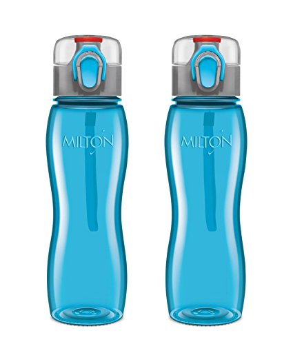 Milton Rock Unbreakable Tritan Water Bottle Set, 750ml, Set of 2, Blue Price in India