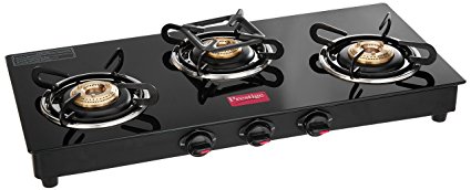 Prestige Marvel Glass 3 Burner Gas Stove (Black) Price in India