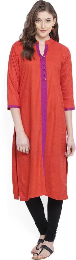 Rasleela Casual Solid Women's Kurti  (Multicolor) Price in India
