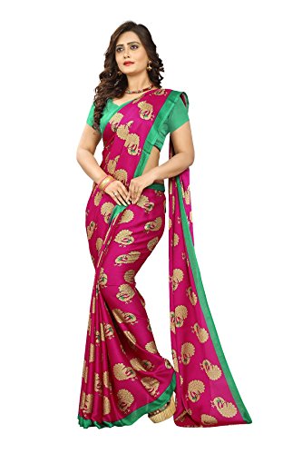 Jaanvi Fashion Women's Art Silk Kalamkari Printed Saree Price in