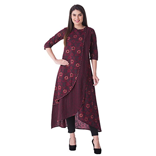 Khushal K Women's Cotton Printed Kurta Price in India