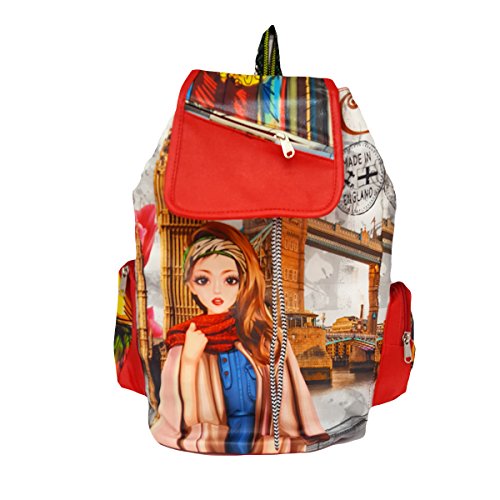 Typify Printed Casual Purse Fashion School Leather Backpack Shoulder Bag Mini Backpack Girls & Women's Bag Price in India