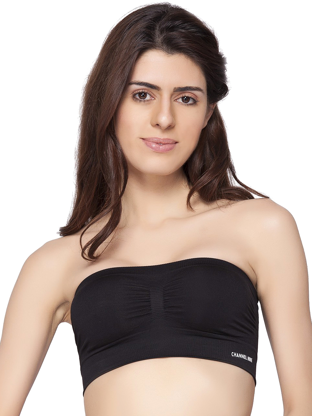 C9 Black Full-Coverage Tube Bra CNP2302BLKXL Price in India