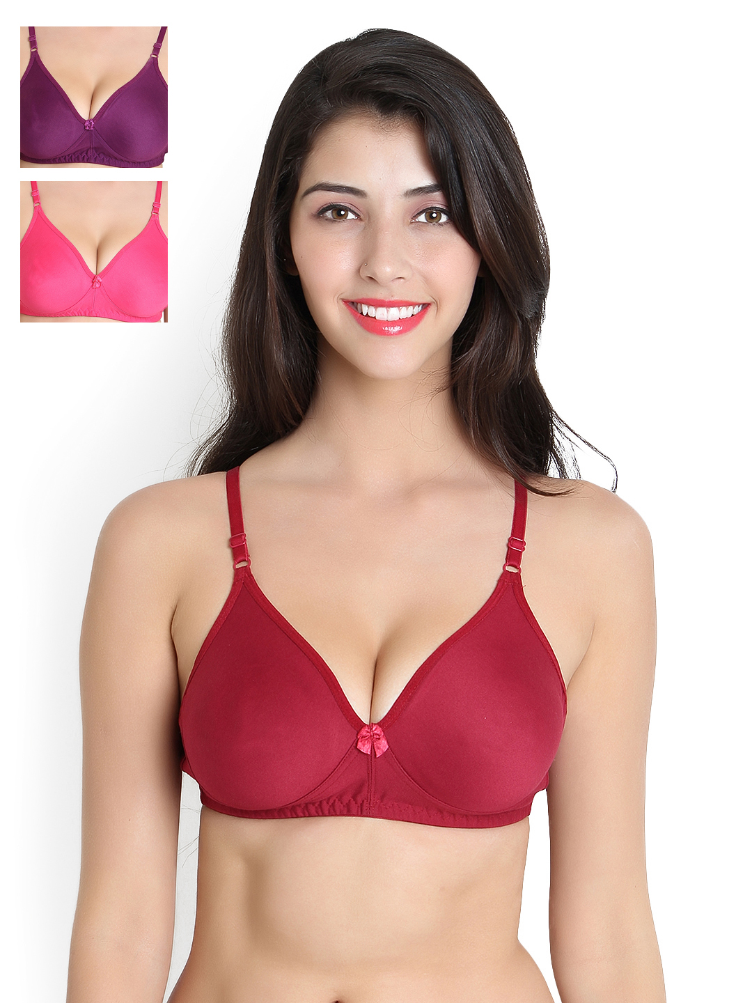 Leading Lady Pack of 3 Full-Coverage Bras Price in India