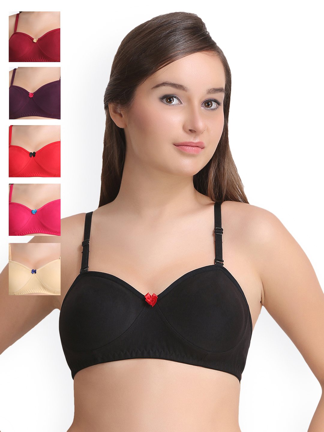 Leading Lady Pack of 6 Everyday Bras LLDEMI-6 Price in India