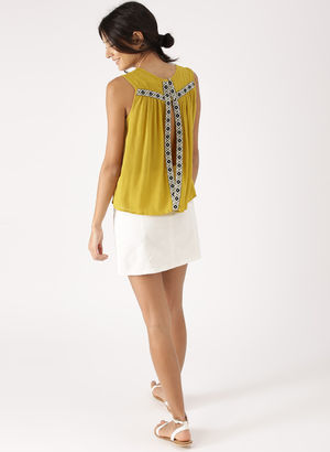 Lemon Solid Blouse Price in India