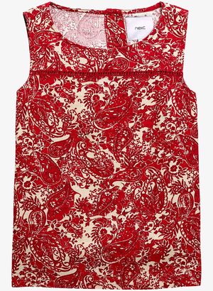 Red Printed Blouse Price in India