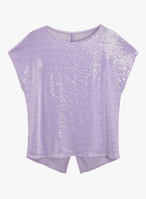 Lilac Embellished Blouse Price in India