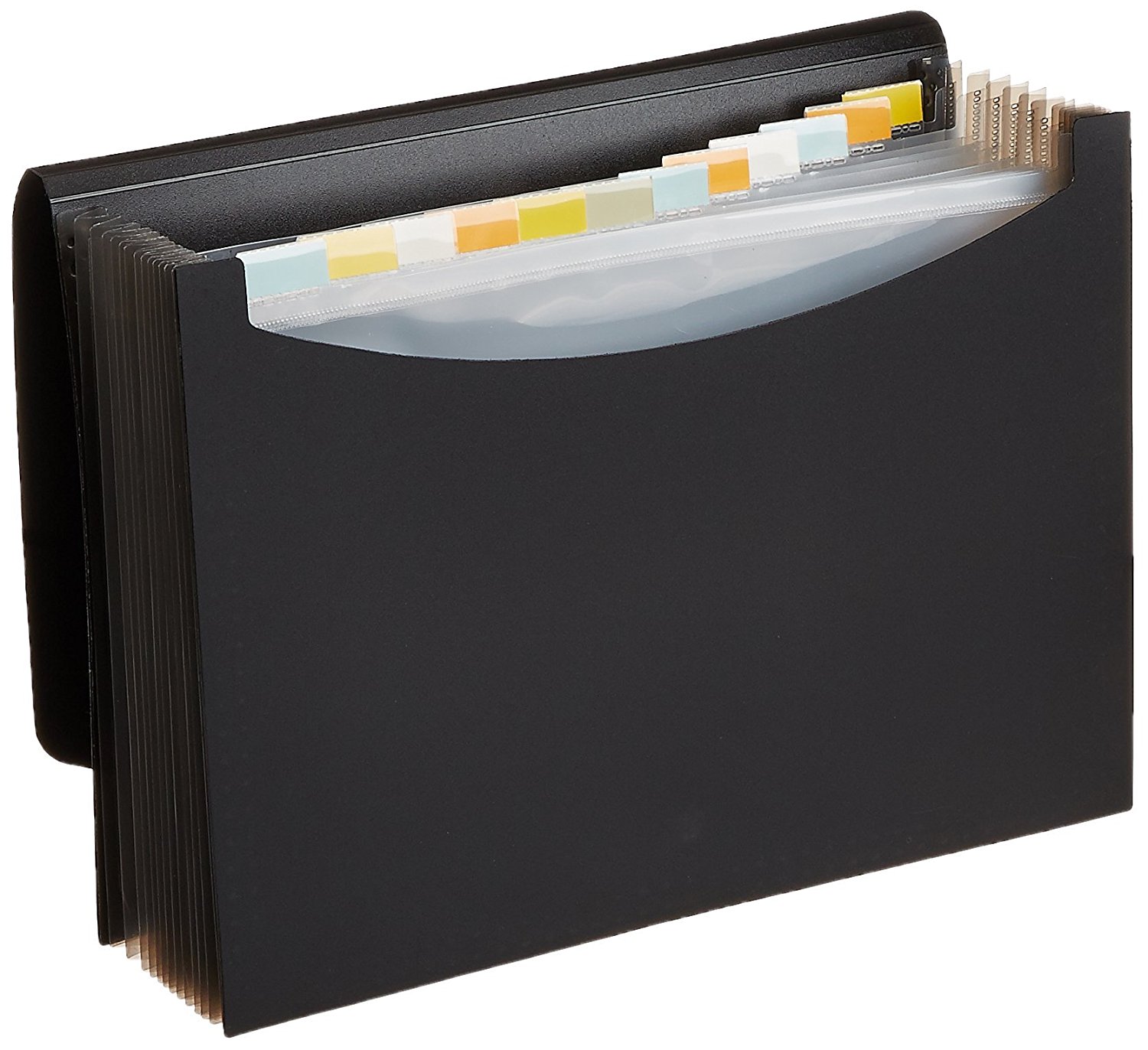 AmazonBasics Expanding File Folder, Letter Size (Fits A4 Paper) - Black - with 13 pockets Price in India