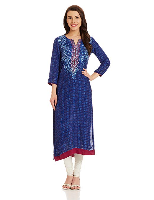 BIBA Women's Straight Kurta Price in India