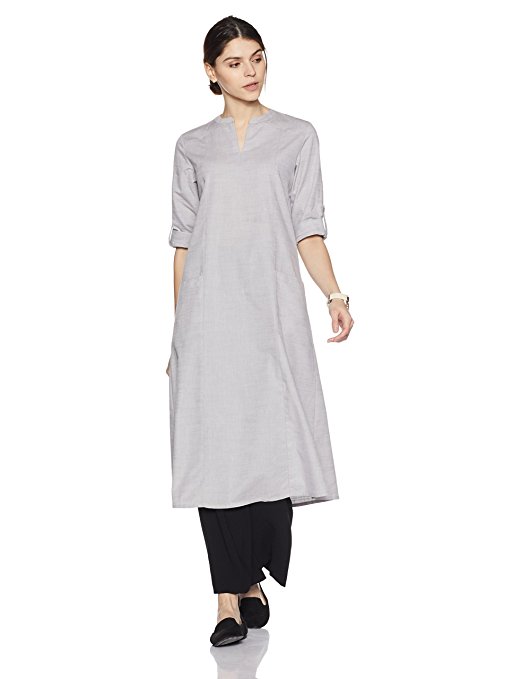 Amazon Brand- Myx Women's Workwear A-Line Kurta Price in India