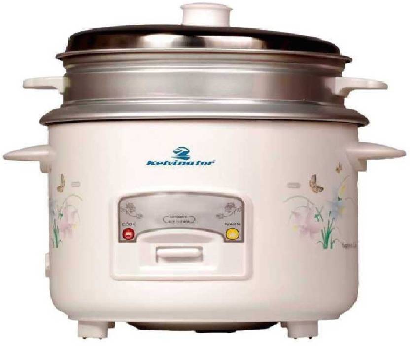 Kelvinator KRC-718 700-Watt 1.8-Litre Rice Cooker, Food Steamer  (1.8 L, White) Price in India