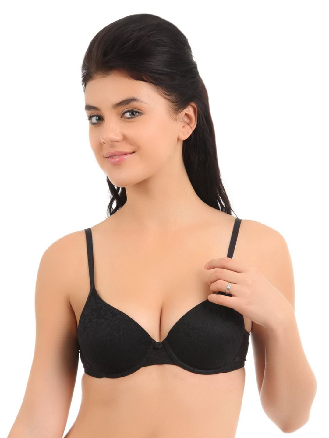 Amante Black T-Shirt Bra Price in India