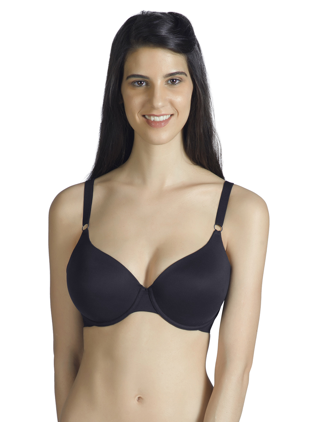 Amante Black Full-Coverage T-shirt Bra BRA10430 Price in India