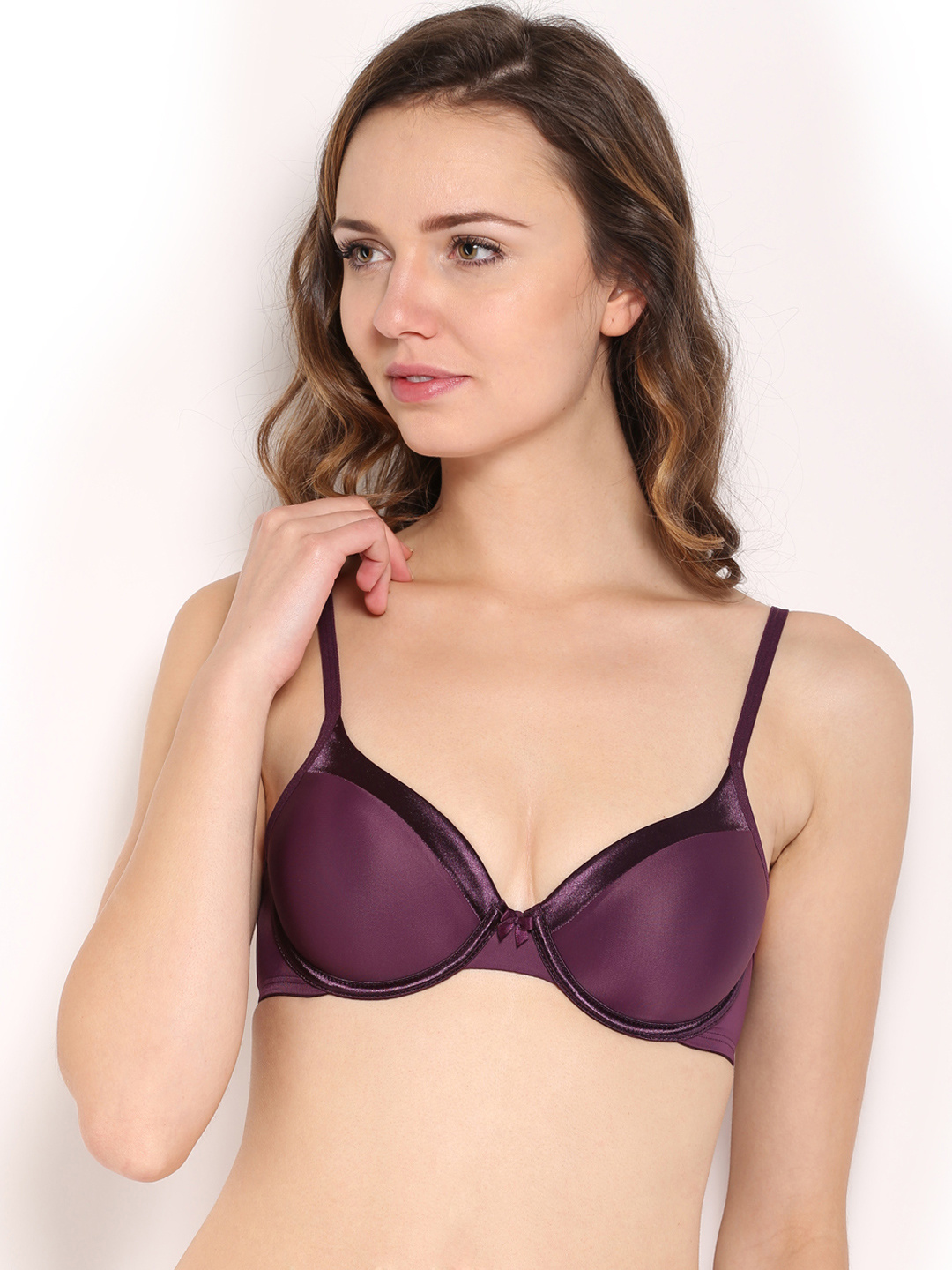 Amante Purple Full-Coverage T-shirt Bra BGSE31 Price in India