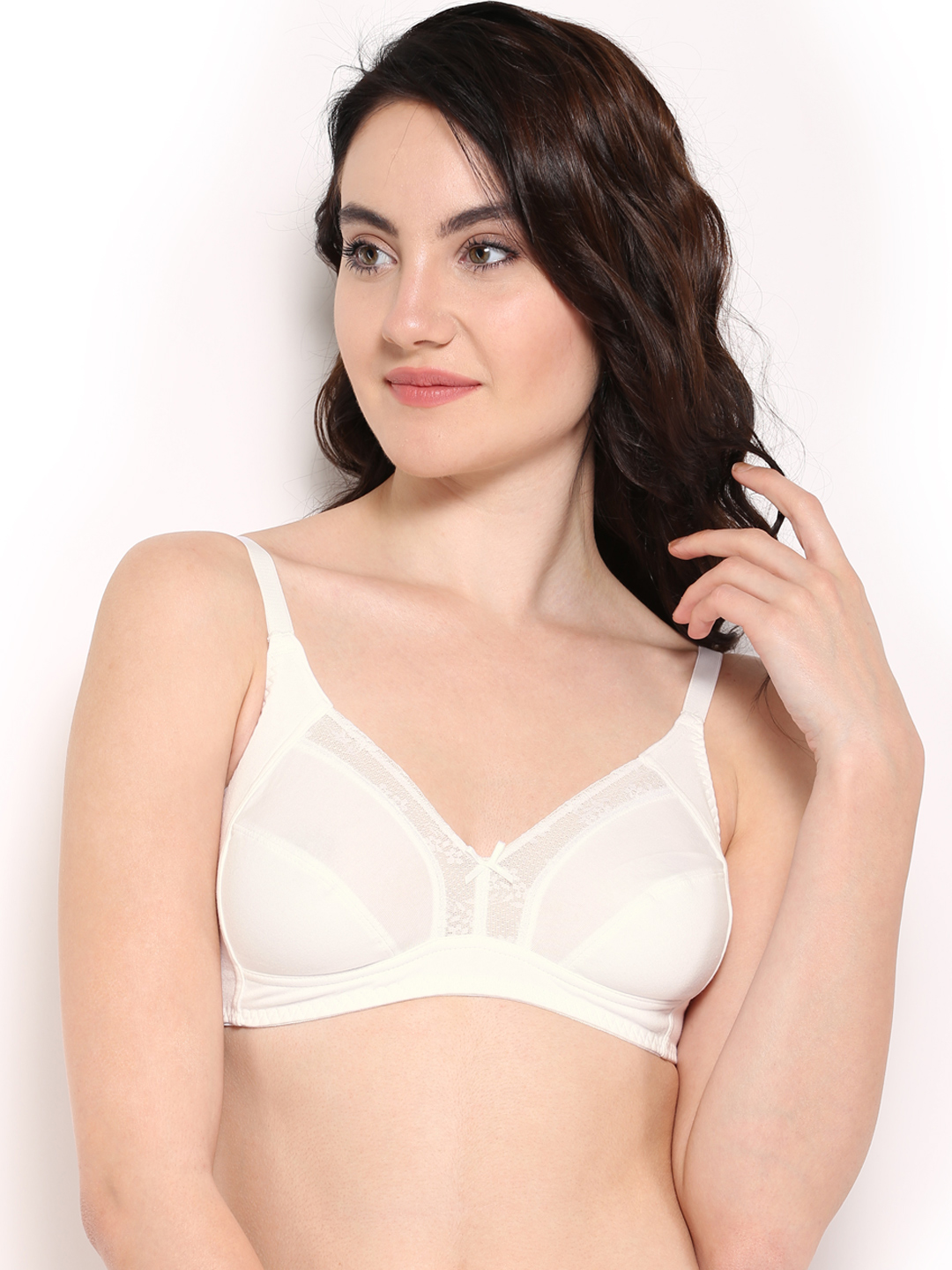 Amante White Full-Coverage T-shirt Bra BFOM23 Price in India