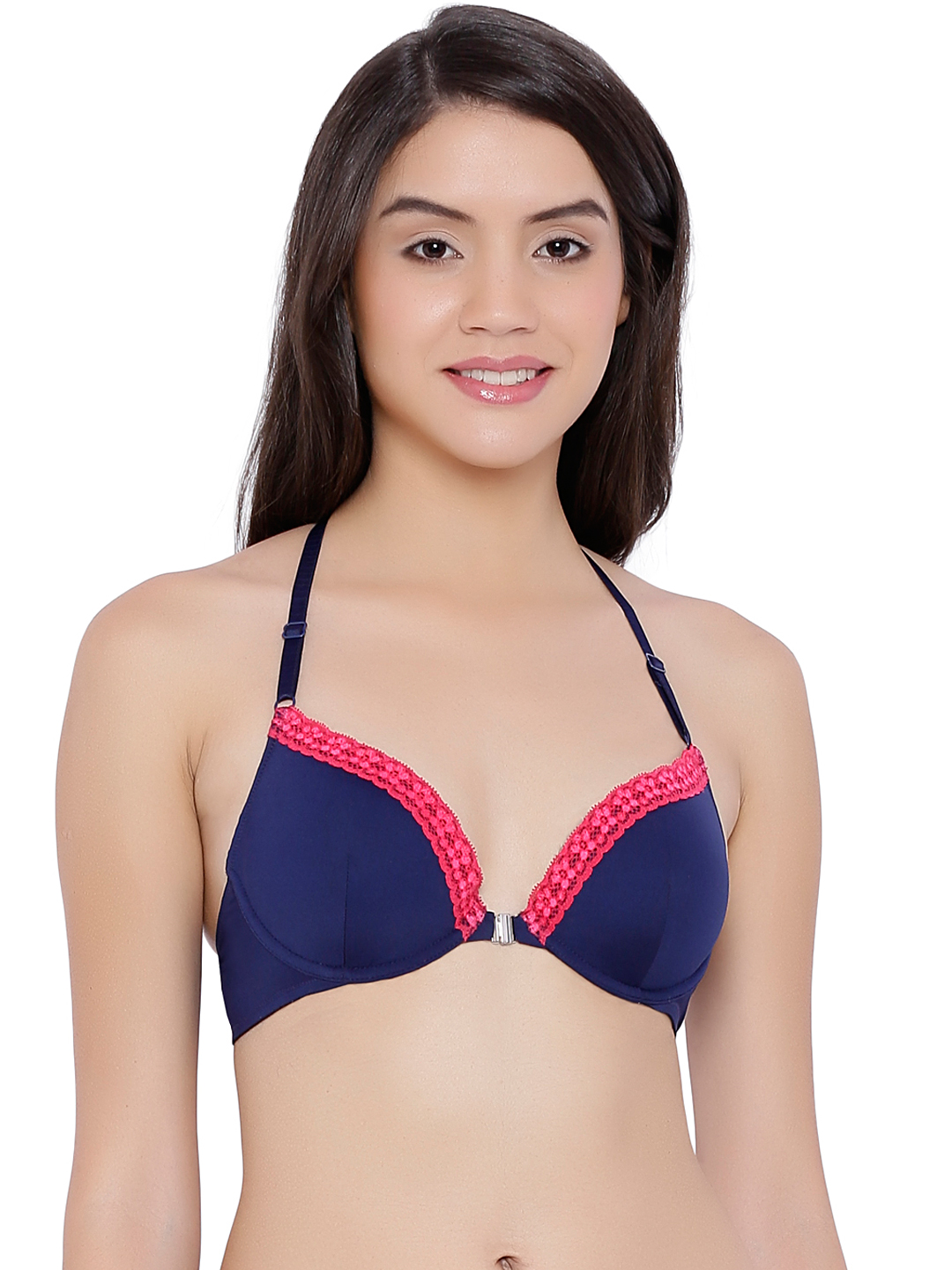 Amante Navy Front-Open Plunge Bra BRA50501 Price in India