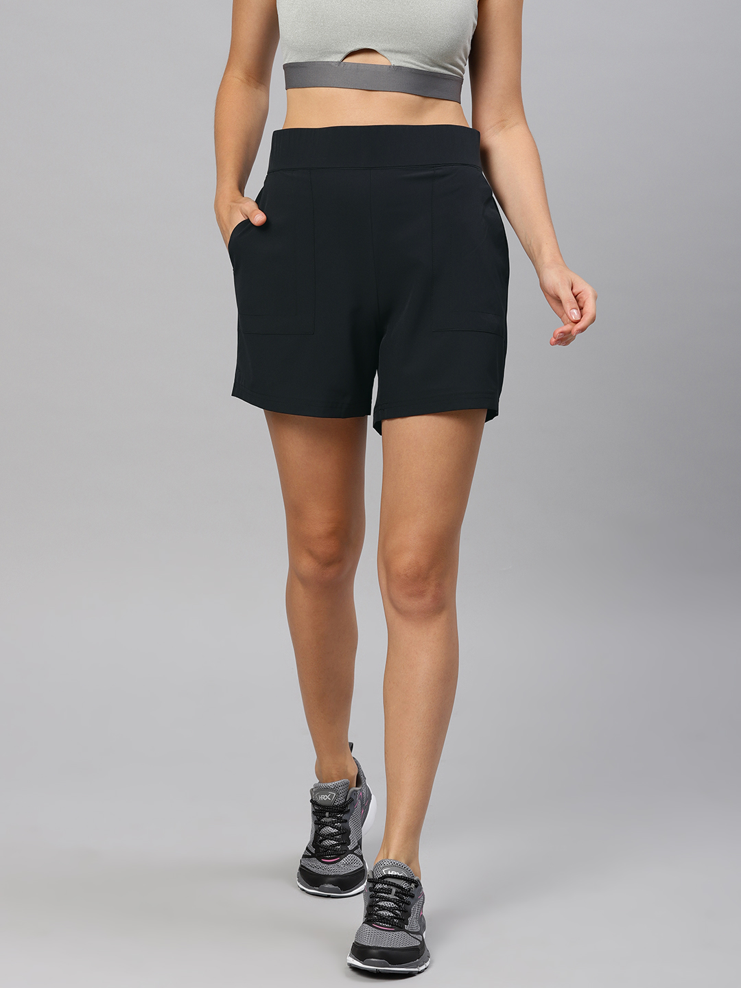 HRX by Hrithik Roshan Women Black Solid 