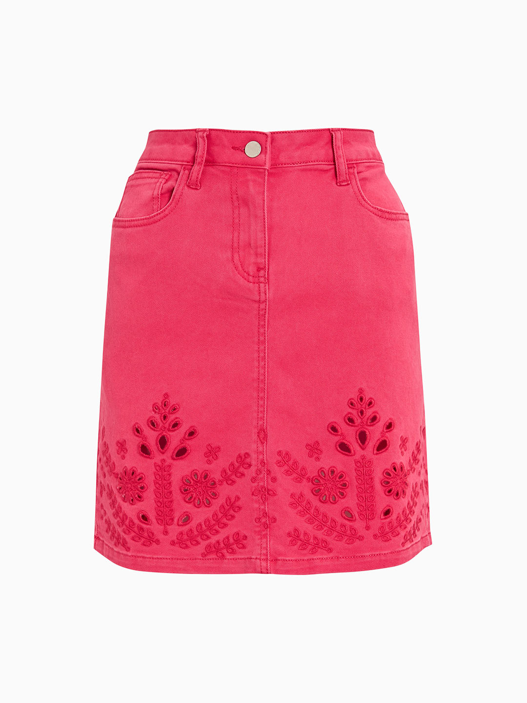 next Women Pink Denim Skirt Price in India