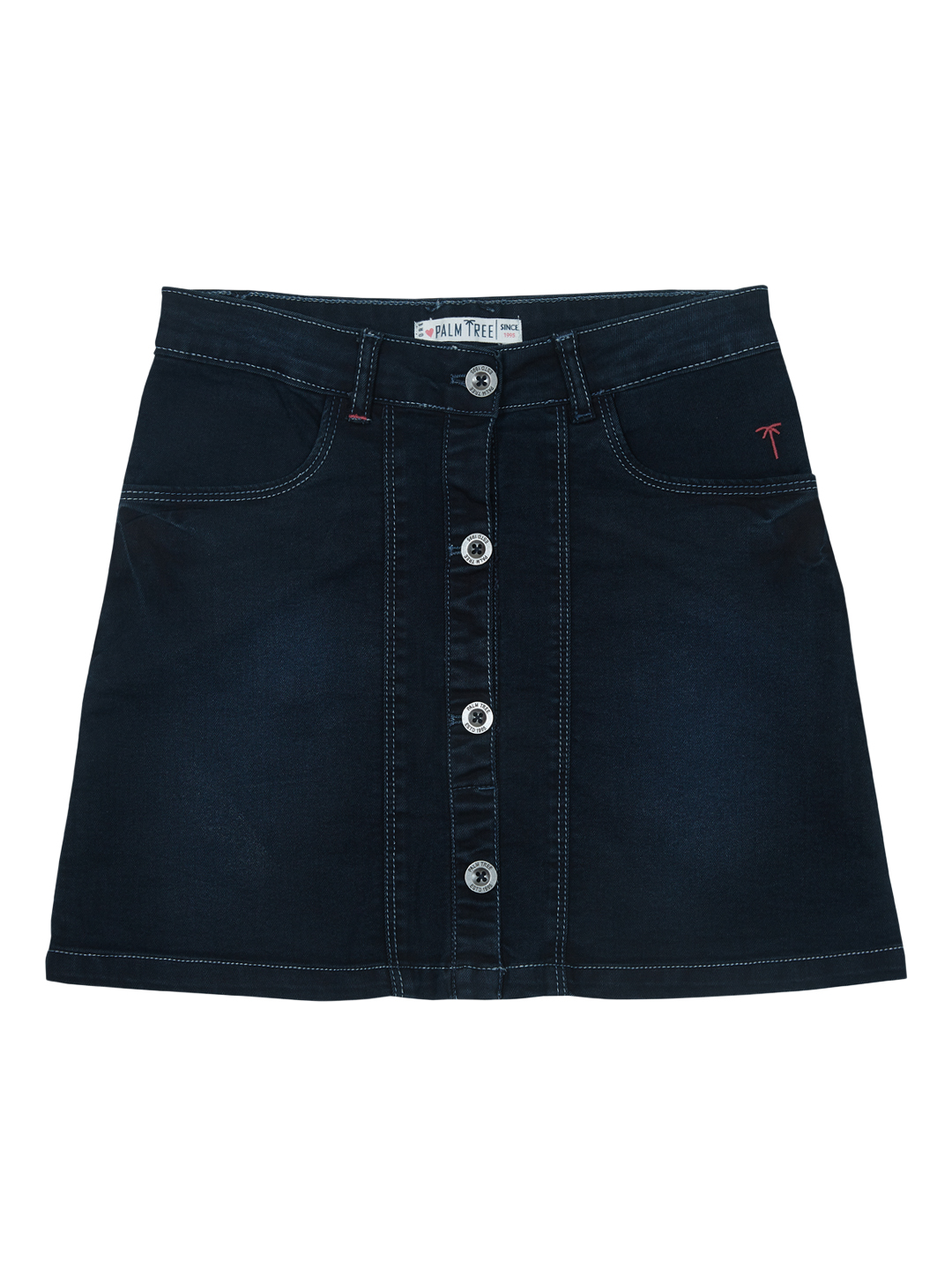 Palm Tree Girls Navy Denim Skirt Price in India